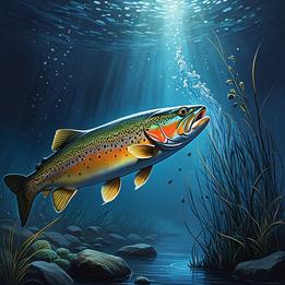 Fished Trout dream symbolism visualization
