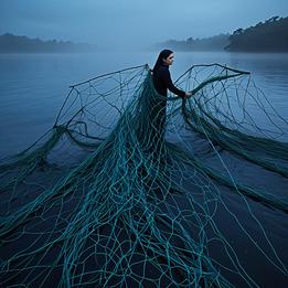 Fishing Net Made of Vines