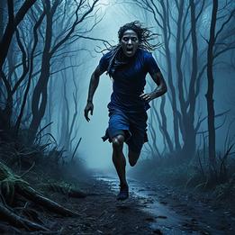 Fleeing dream symbolism visualization