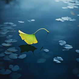 Floating Ginkgo Leaf dream symbolism visualization