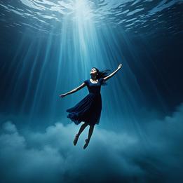 Floating dream symbolism visualization