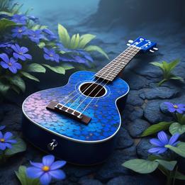 Floral Ukulele