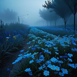 Flower Bed in Median