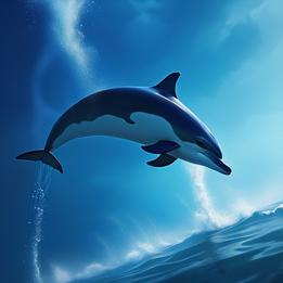 Flying Dolphin dream symbolism visualization