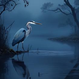 Forgotten Heron dream symbolism visualization