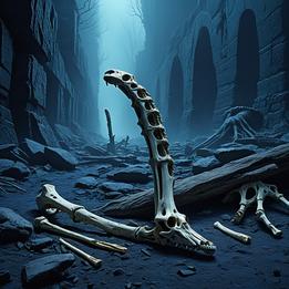 Fossilized Bones dream symbolism visualization