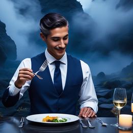 Friendly Waiter dream symbolism visualization