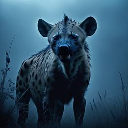 Frightening Hyena dream symbolism visualization