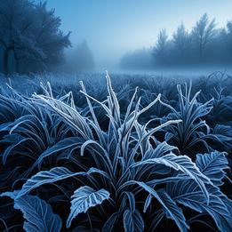Frost-covered Foliage