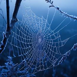 Frosted Spiderweb dream symbolism visualization