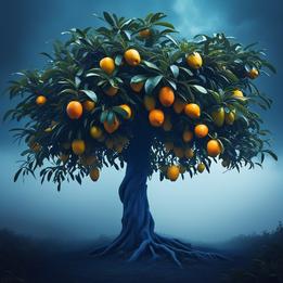 Fruit-Laden Citrus Tree dream symbolism visualization