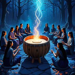 Gathering Drum dream symbolism visualization