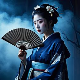 Geisha Fan dream symbolism visualization