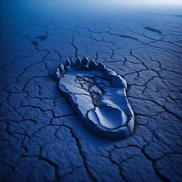 Giant Footprint dream symbolism visualization