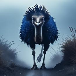Giant Ostrich dream symbolism visualization