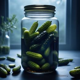 Glass Jar of Pickles
