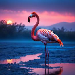 Glistening Flamingo