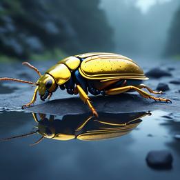Golden Beetle dream symbolism visualization