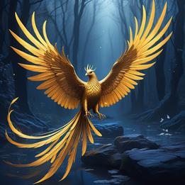 Golden Phoenix dream symbolism visualization