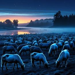 Grazing Flocks dream symbolism visualization