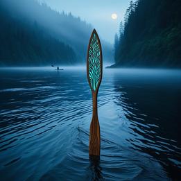 Hand-carved Paddle