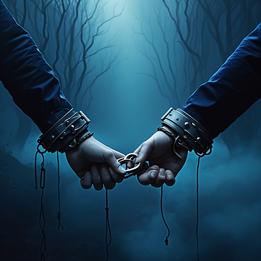 Handcuffs dream symbolism visualization