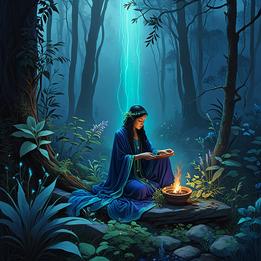 Herbal dream symbolism visualization