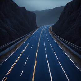 Highway dream symbolism visualization