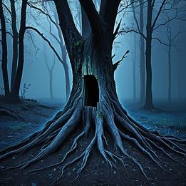 Hollowed Tree Stump dream symbolism visualization