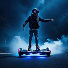 Hoverboard dream symbolism visualization