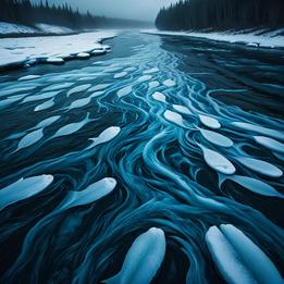 Icy River Currents