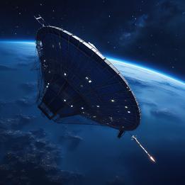 Illuminated Satellite dream symbolism visualization