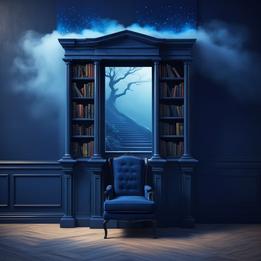 Imposing Bookshelf dream symbolism visualization