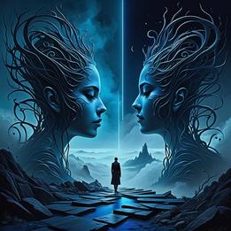 Juxtaposition dream symbolism visualization