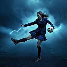 Kicking dream symbolism visualization