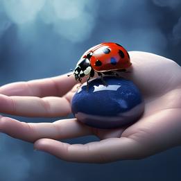 Ladybug dream symbolism visualization