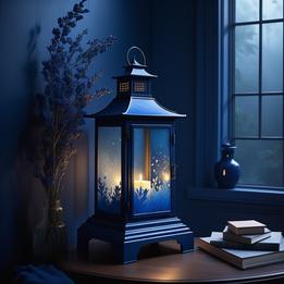 Lantern Adorned Side Table