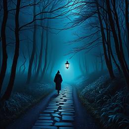 Lantern-lit Pathway dream symbolism visualization
