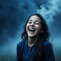 Laughing dream symbolism visualization