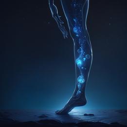 Leg dream symbolism visualization