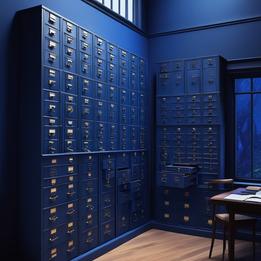 Librarian's Card Catalog dream symbolism visualization