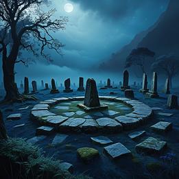Lichened Stone Circle dream symbolism visualization