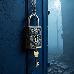 Lock and Key Pendant dream symbolism visualization