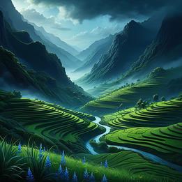 Lush Green Valley dream symbolism visualization