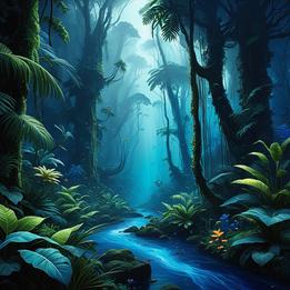 Lush Rainforest dream symbolism visualization