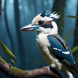 Masked Kookaburra dream symbolism visualization