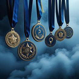 Medal dream symbolism visualization