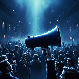 Megaphone dream symbolism visualization