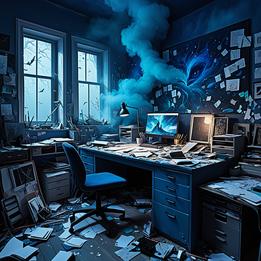 Messy Desk dream symbolism visualization