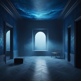 Minimalist Studio dream symbolism visualization